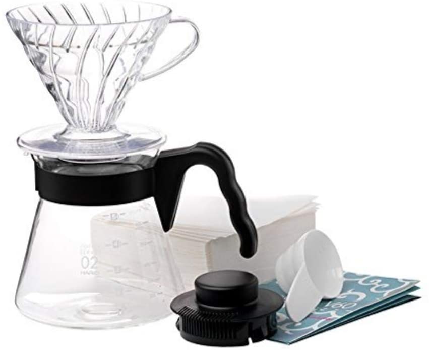 Cafetera Manual Dripper V60 Switch (incluye 60 Filtros)