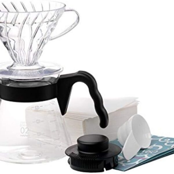 Kit V60 02: Cafetera + servidor + filtros